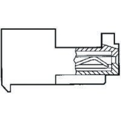 TE Connectivity 4-Way IDC Connector Socket for Cable Mount, 1-Row