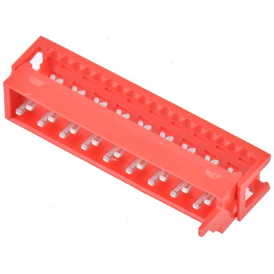 TE Connectivity 18-Way IDC Connector Plug for Cable Mount, 2-Row