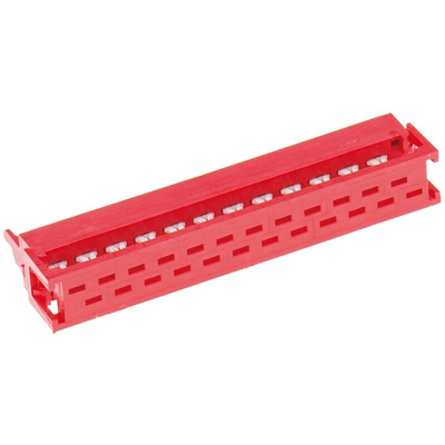 TE Connectivity 24-Way IDC Connector Plug for Cable Mount, 2-Row