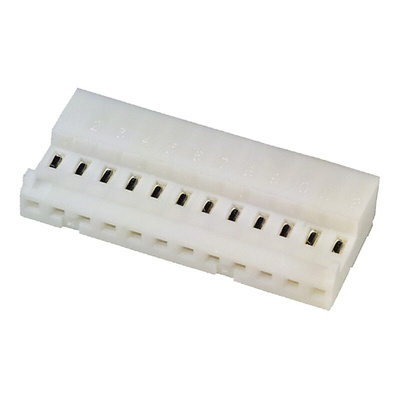 TE Connectivity 12-Way IDC Connector Socket for Cable Mount, 1-Row