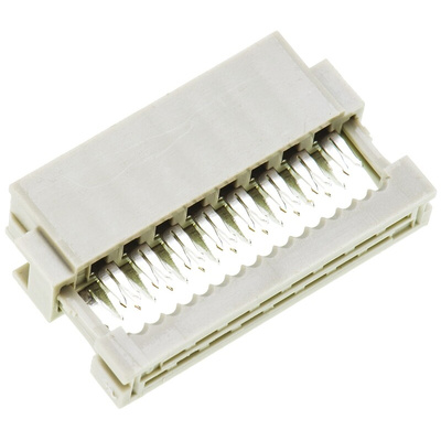 TE Connectivity 16-Way IDC Connector Socket for Cable Mount, 2-Row