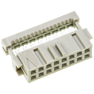TE Connectivity 16-Way IDC Connector Socket for Cable Mount, 2-Row