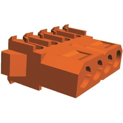 TE Connectivity 4-Way IDC Connector Plug for Cable Mount, 1-Row