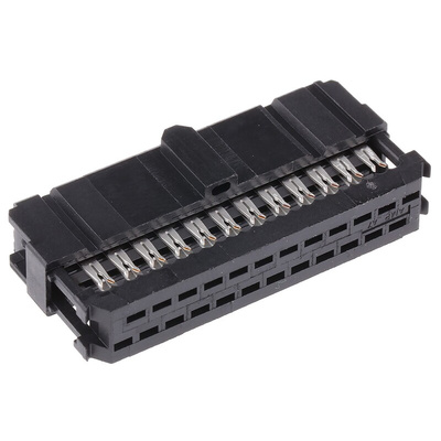 TE Connectivity 24-Way IDC Connector Socket for Cable Mount, 2-Row