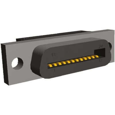 TE Connectivity 24-Way IDC Connector Socket for Cable Mount, 2-Row