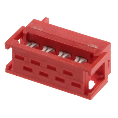 TE Connectivity 8-Way IDC Connector Plug, 1-Row