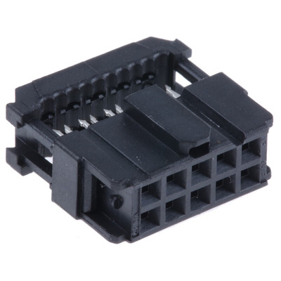 TE Connectivity 10-Way IDC Connector Socket for Cable Mount, 2-Row