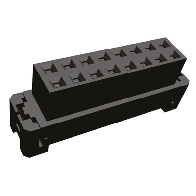 TE Connectivity 16-Way IDC Connector Socket for Panel Mount, 2-Row