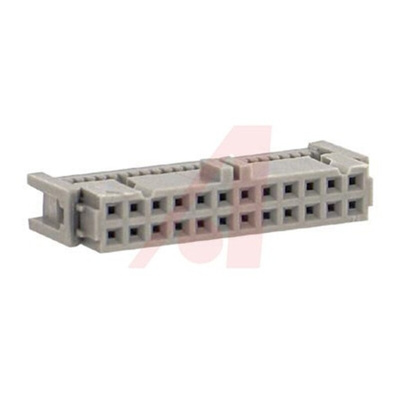 3M 24-Way IDC Connector Socket for Cable Mount, 2-Row