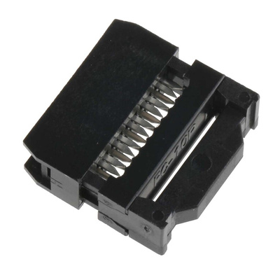 Amphenol ICC 10-Way IDC Connector Socket for Cable Mount, 2-Row
