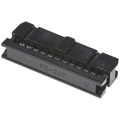 Amphenol ICC 24-Way IDC Connector Socket for Cable Mount, 2-Row
