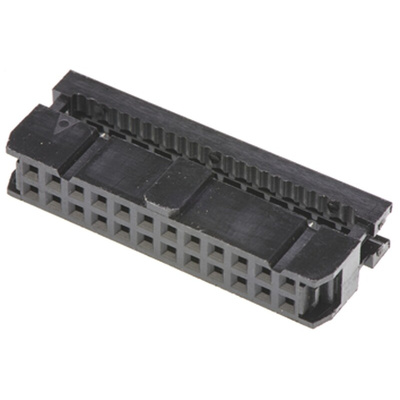 Amphenol ICC 24-Way IDC Connector Socket for Cable Mount, 2-Row