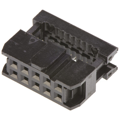 Amphenol ICC 10-Way IDC Connector Socket for Cable Mount, 2-Row