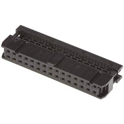 Amphenol ICC 30-Way IDC Connector Socket for Cable Mount, 2-Row