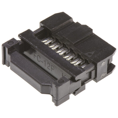 Amphenol ICC 12-Way IDC Connector Socket for Cable Mount, 2-Row
