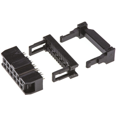 Amphenol ICC 12-Way IDC Connector Socket for Cable Mount, 2-Row