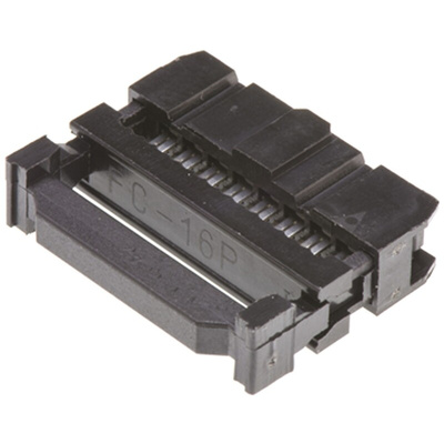 Amphenol ICC 16-Way IDC Connector Socket for Cable Mount, 2-Row
