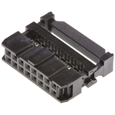 Amphenol ICC 16-Way IDC Connector Socket for Cable Mount, 2-Row