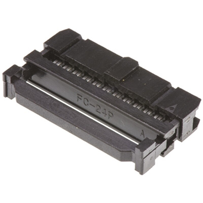Amphenol ICC 24-Way IDC Connector Socket for Cable Mount, 2-Row