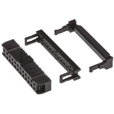 Amphenol ICC 24-Way IDC Connector Socket for Cable Mount, 2-Row