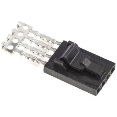 TE Connectivity 4-Way IDC Connector Socket for Cable Mount, 1-Row