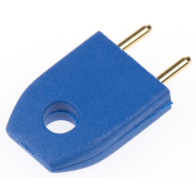 HARWIN Shorting Link Male Straight Blue Closed Top 2 Way 1 Row 5.08mm Pitch