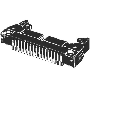 Omron 64-Way Connector Plug for  Through Hole Mount, 2-Row
