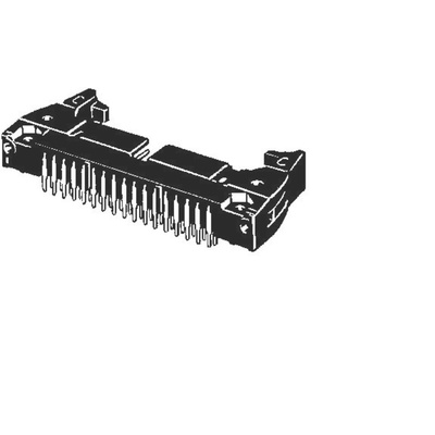 Omron 34-Way Connector Plug for  Through Hole Mount, 2-Row