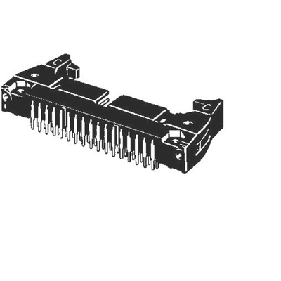 Omron 26-Way Connector Plug Through Hole Mount, 2-Row