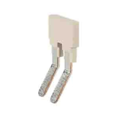 RS PRO Jumper Male Straight Beige Jumper Link 2 Way 1 Row 6.1mm Pitch