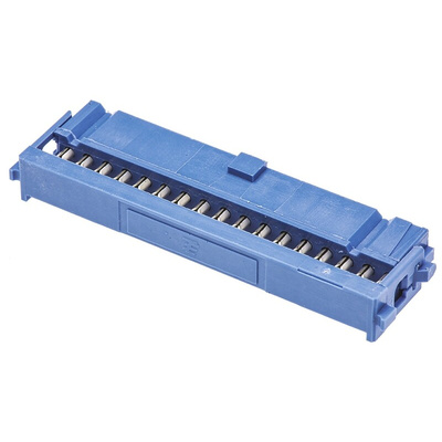 TE Connectivity AMP-LATCH 609 Series 2.54mm Pitch Right Angle Cable Mount IDC Connector, Socket, 34 Way, 2 Row
