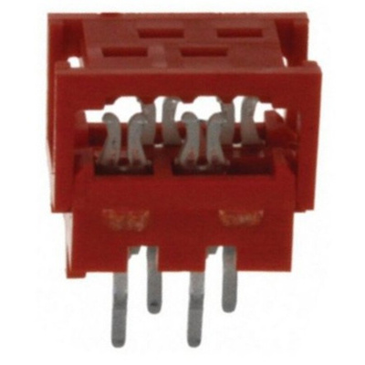TE Connectivity 4-Way IDC Connector Plug for Cable Mount, 2-Row