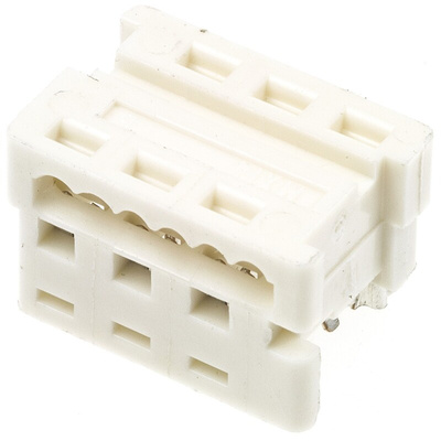 Molex 6-Way IDC Connector Socket for Cable Mount, 2-Row