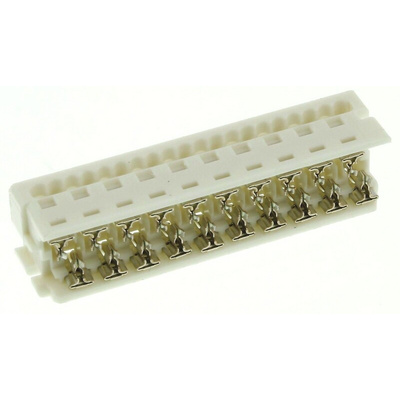Molex 20-Way IDC Connector Socket for Cable Mount, 2-Row