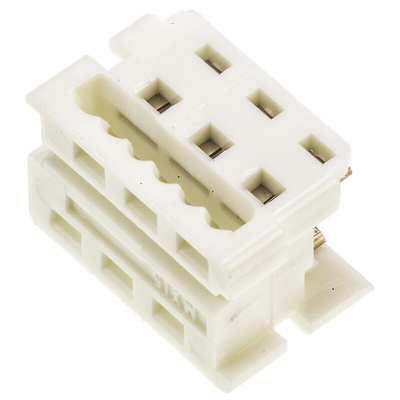 Molex 6-Way IDC Connector Socket for Cable Mount, 2-Row