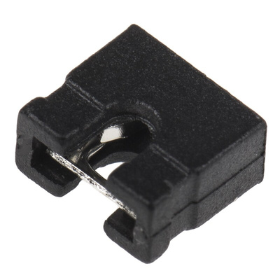 ASSMANN WSW Jumper Female Straight Black Open Top 2 Way 1 Row 2.54mm Pitch