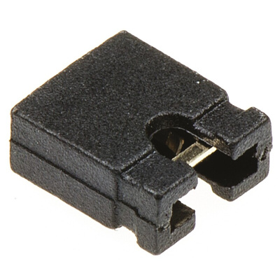 ASSMANN WSW Jumper Female Straight Black Open Top 2 Way 1 Row 2.54mm Pitch
