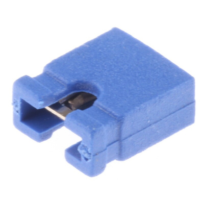 ASSMANN WSW Jumper Female Straight Blue Open Top 2 Way 1 Row 2.54mm Pitch