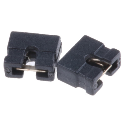 ASSMANN WSW Jumper Female Straight Black Open Top 2 Way 1 Row 2mm Pitch
