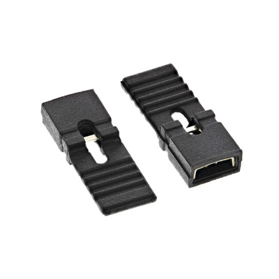 ASSMANN WSW Jumper Female Straight Black Closed Top, Handle Pull 2 Way 1 Row 2.54mm Pitch