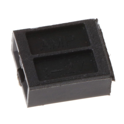 TE Connectivity, AMPMODU NOVO Shunt Female Straight Black Open Top 2 Way 1 Row 2.54mm Pitch