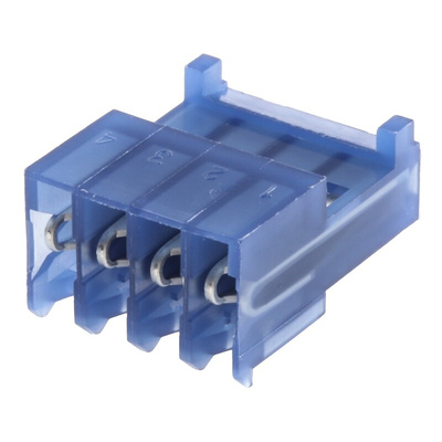 TE Connectivity 4-Way IDC Connector Socket for Cable Mount, 1-Row