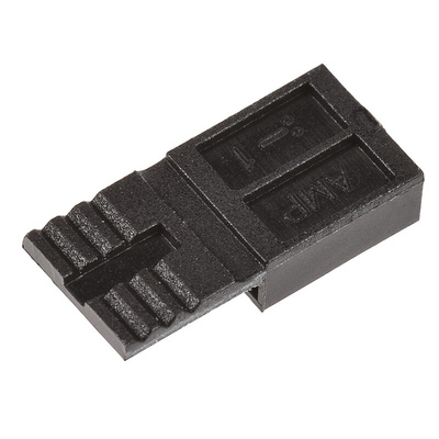 TE Connectivity, AMPMODU NOVO Shunt Female Straight Black Handle, Open Top 2 Way 1 Row 2.54mm Pitch