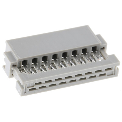 TE Connectivity 16-Way IDC Connector Socket for Cable Mount, 2-Row