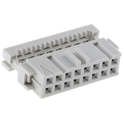 TE Connectivity 16-Way IDC Connector Socket for Cable Mount, 2-Row
