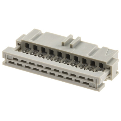 TE Connectivity 20-Way IDC Connector Socket for Cable Mount, 2-Row