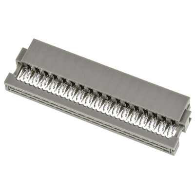 TE Connectivity 34-Way IDC Connector Socket for Cable Mount, 2-Row