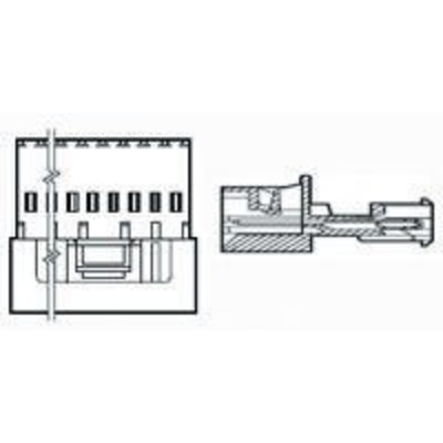 TE Connectivity 6-Way IDC Connector Socket for Cable Mount, 1-Row