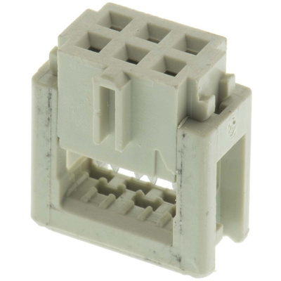 Harting 6-Way IDC Connector Socket for Cable Mount, 2-Row
