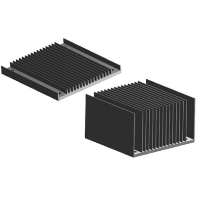 Heatsink, 1/2 Brick DC/DC Converter, 48.25 x 60.96 x 6.1mm, Screw